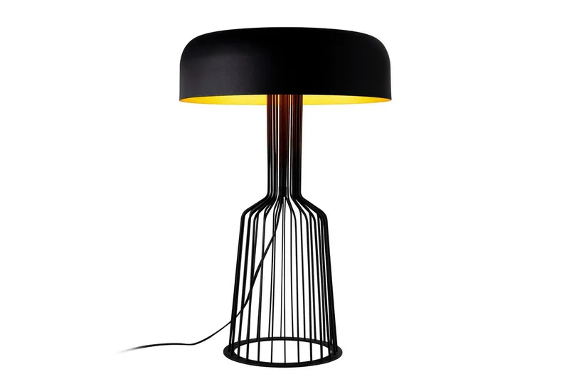 Bordlampe Sourab Embedrant Svart / Gull, Gull/Svart