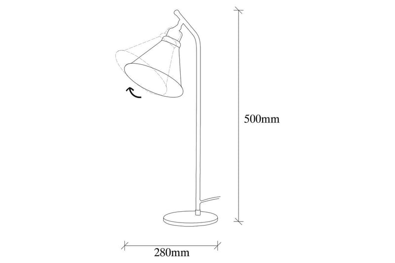 Bordlampe Sugana Flix Vintage - Kobber - Belysning - Innendørsbelysning & Lamper - Nattlampe - Nattlampe bord
