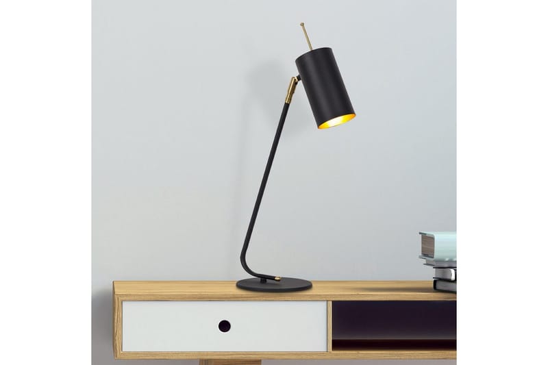 Bordlampe Sugana Glim Svart / Gull - Gull/Svart - Belysning - Innendørsbelysning & Lamper - Nattlampe - Nattlampe bord