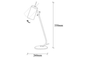 Bordlampe Sugana Glim Svart / Gull - Gull/Svart - Belysning - Innendørsbelysning & Lamper - Nattlampe - Nattlampe bord