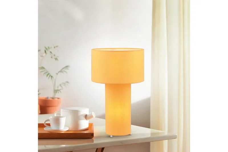 Bordlampe TRIO Bale Gul - Gul - Belysning - Innendørsbelysning & Lamper - Nattlampe - Nattlampe bord