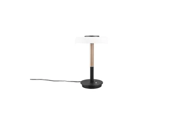 Bordlampe TRIO Celeste Matt svart/hvit/kaffebrun - Matt svart/hvit/kaffebrun - Belysning - Innendørsbelysning & Lamper - Nattlampe - Nattlampe bord