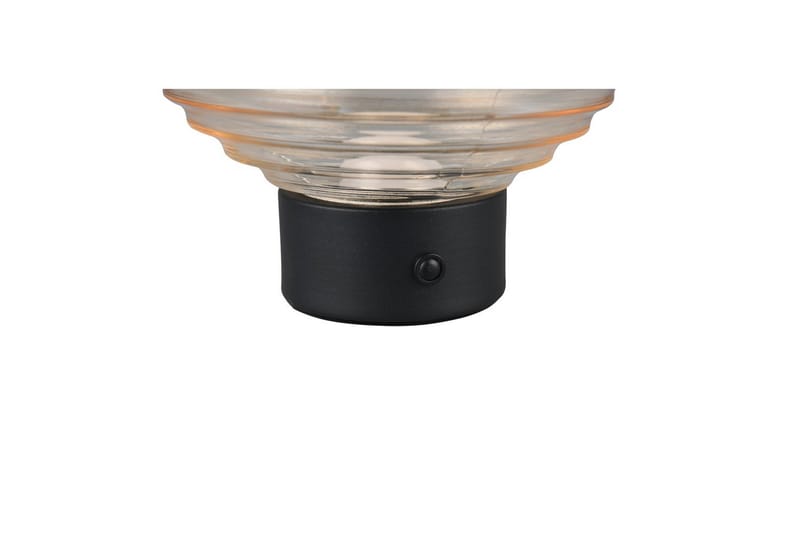 Bordlampe TRIO Earl Matt svart/amber - Matt svart/amber - Belysning - Innendørsbelysning & Lamper - Nattlampe - Nattlampe bord