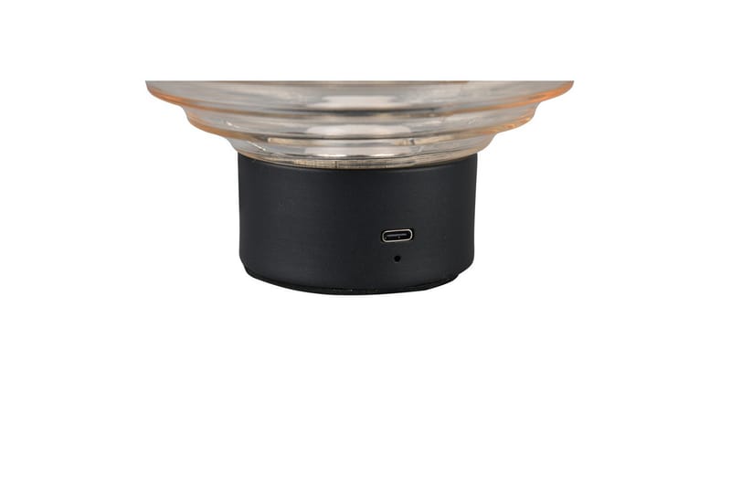 Bordlampe TRIO Earl Matt svart/amber - Matt svart/amber - Belysning - Innendørsbelysning & Lamper - Nattlampe - Nattlampe bord