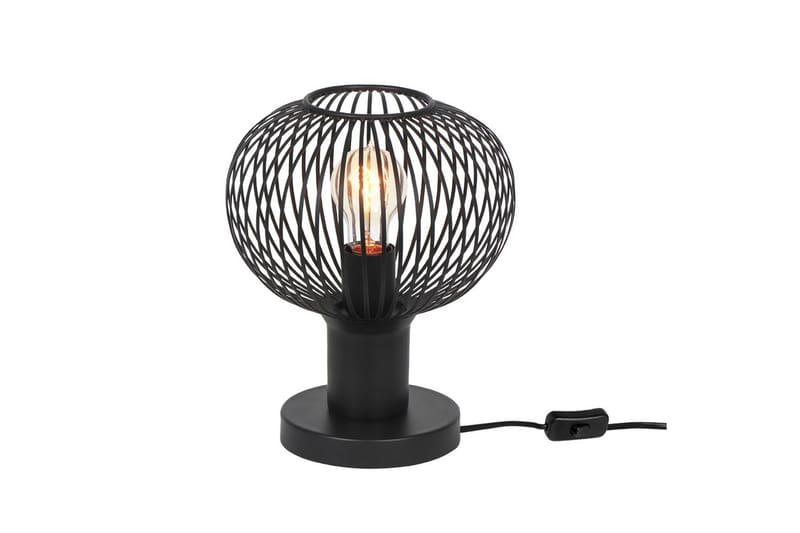 Bordlampe TRIO Gila 23 cm, Matt svart - 23 cm, Matt svart - Belysning - Innendørsbelysning & Lamper - Nattlampe - Nattlampe bord