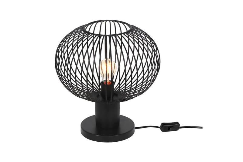Bordlampe TRIO Gila 33 cm, Matt svart - 33 cm, Matt svart - Belysning - Innendørsbelysning & Lamper - Nattlampe - Nattlampe bord