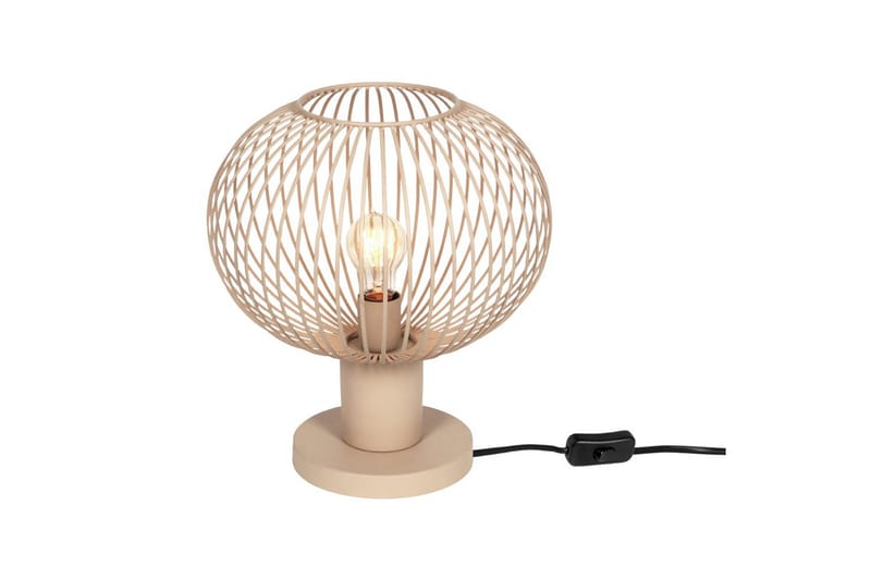 Bordlampe TRIO Gila 33 cm, Sand - 33 cm, Sand - Belysning - Innendørsbelysning & Lamper - Nattlampe - Nattlampe bord
