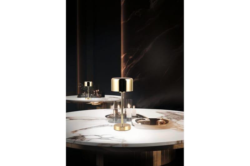 Bordlampe TRIO Jeff Polert messing - Polert messing - Belysning - Innendørsbelysning & Lamper - Nattlampe - Nattlampe bord