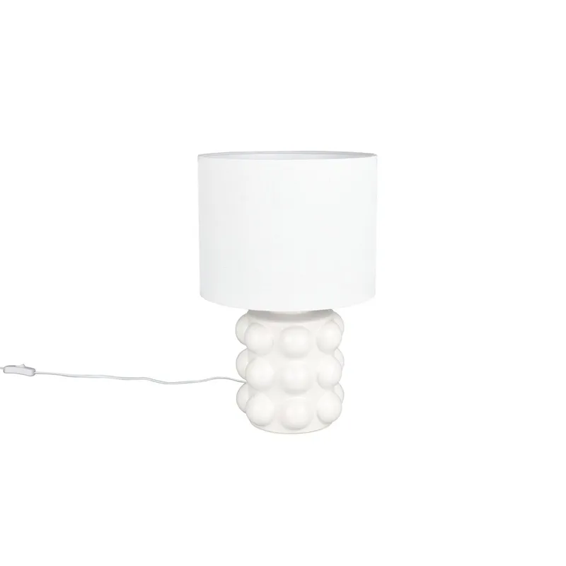 Bordlampe TRIO Kate, 47 cm, Hvit
