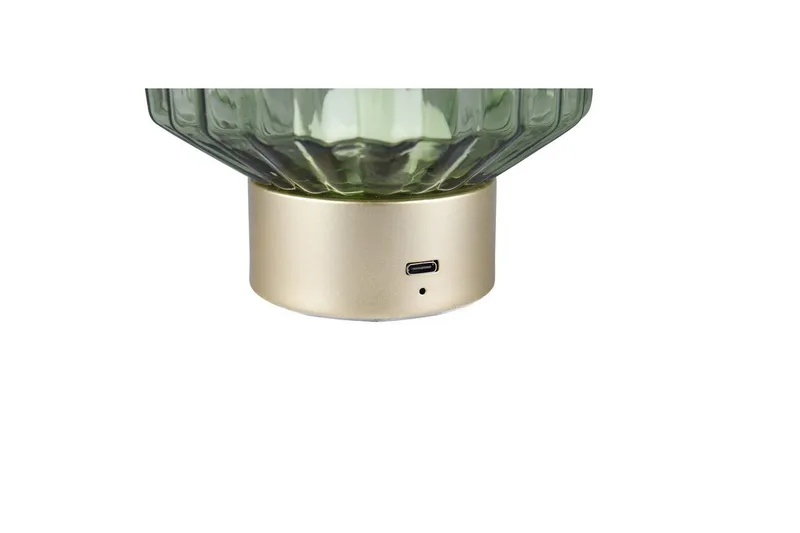 Bordlampe TRIO Lord Matt messing/grønn - Matt messing/grønn - Belysning - Innendørsbelysning & Lamper - Nattlampe - Nattlampe bord