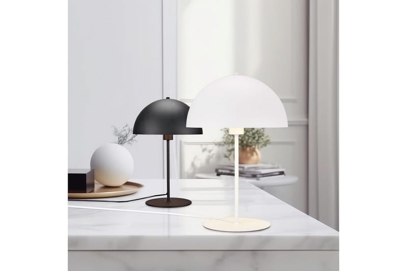 Bordlampe TRIO Nola 30 cm, Matt hvit - 30 cm, Matt hvit - Belysning - Innendørsbelysning & Lamper - Nattlampe - Nattlampe bord