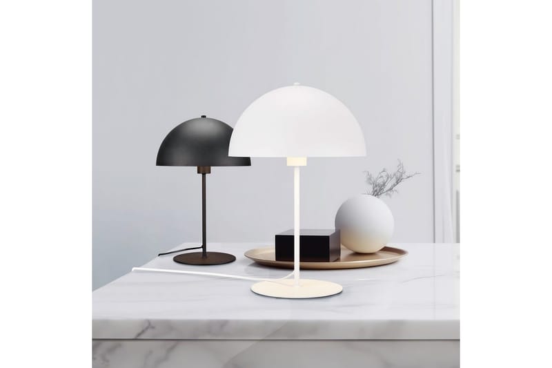 Bordlampe TRIO Nola 30 cm, Matt svart - 30 cm, Matt svart - Belysning - Innendørsbelysning & Lamper - Nattlampe - Nattlampe bord