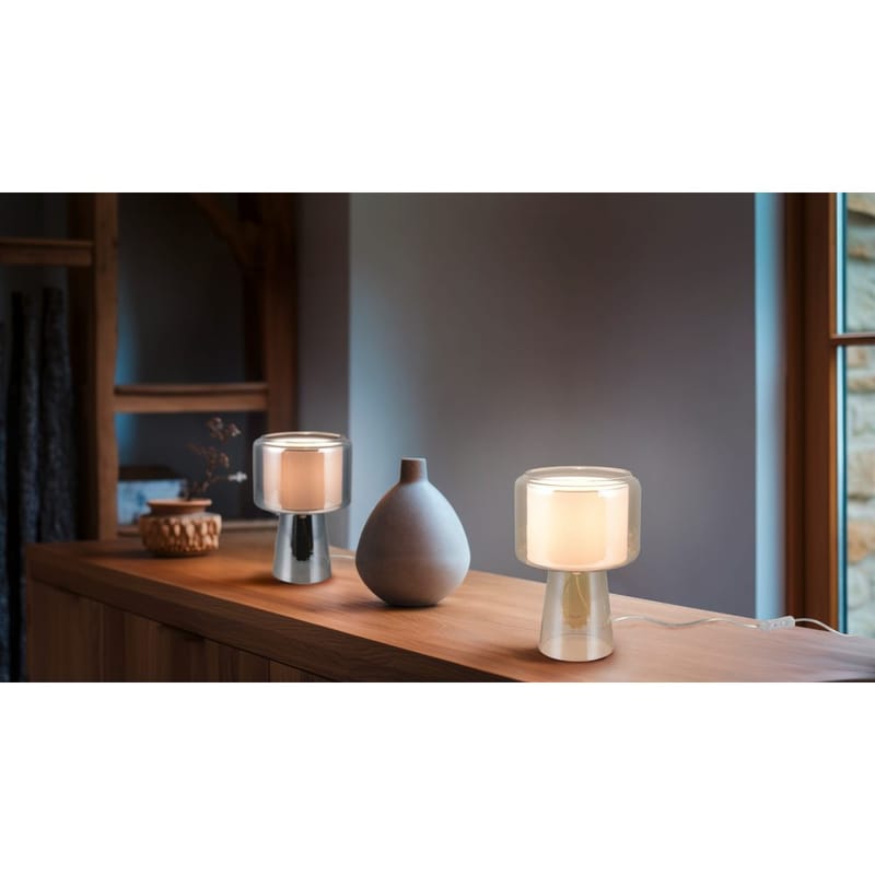 Bordlampe TRIO Rocka - Krom - Belysning - Innendørsbelysning & Lamper - Nattlampe - Nattlampe bord