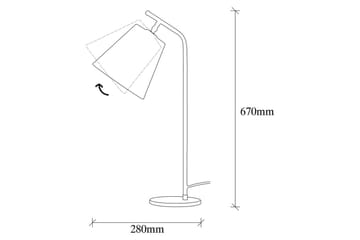 Bordlampe Ulira Hvit / Vintage - Hvit / Vintage - Belysning - Innendørsbelysning & Lamper - Nattlampe - Nattlampe bord