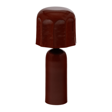 Bordlampe Virel 39 cm - Brun/Rød - Belysning - Innendørsbelysning & Lamper - Nattlampe - Nattlampe bord