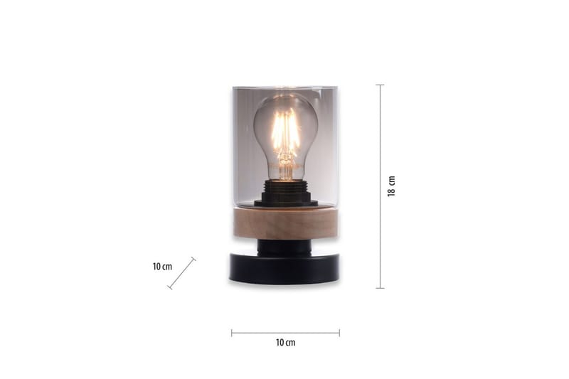 Bordlampe Pasqual - 10x18x10 cm - Belysning - Innendørsbelysning & Lamper - Nattlampe - Nattlampe bord