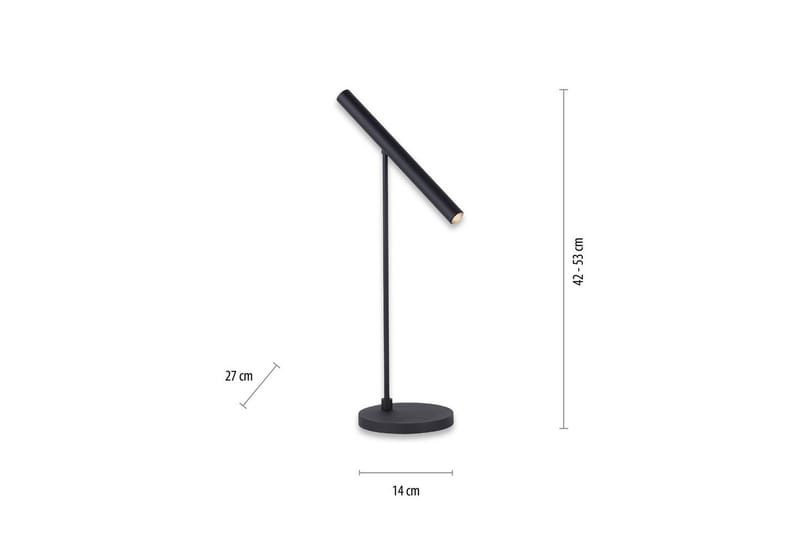 Bordlampe Pure Tutua - 14x52x27 cm - Belysning - Innendørsbelysning & Lamper - Nattlampe - Nattlampe bord