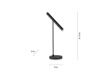 Bordlampe Pure Tutua - 14x52x27 cm - Belysning - Innendørsbelysning & Lamper - Nattlampe - Nattlampe bord