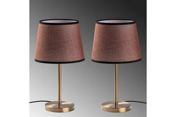 Bordlampesett (2 deler) Jaspal Antikk - Antikk - Belysning - Innendørsbelysning & Lamper - Nattlampe - Nattlampe bord