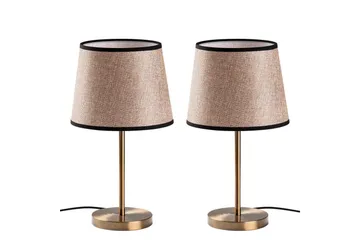 Bordlampesett (2 deler) Jaspal Antikk / Svart