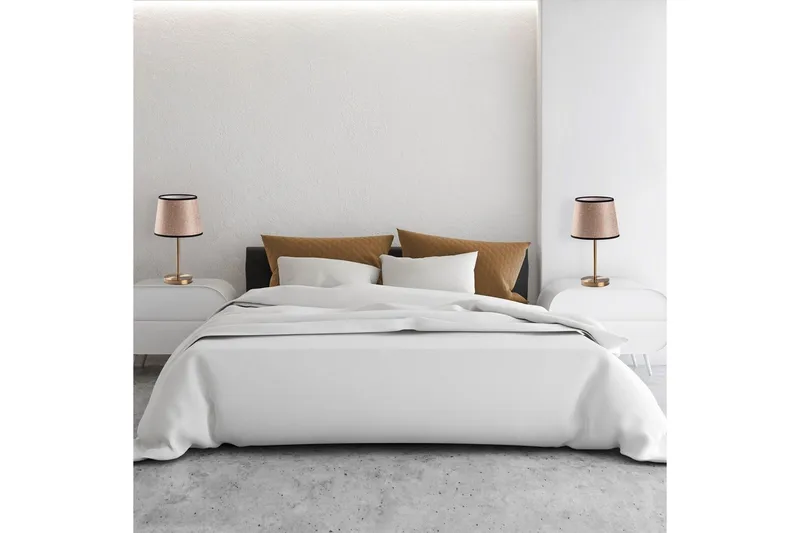 Bordlampesett (2 deler) Jaspal Antikk / Svart - Antikk / Svart - Belysning - Innendørsbelysning & Lamper - Nattlampe - Nattlampe bord