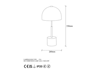 Bordslampa Opviq Mixed Luxora Svart / Antik Black - Belysning - Innendørsbelysning & Lamper - Nattlampe - Nattlampe bord