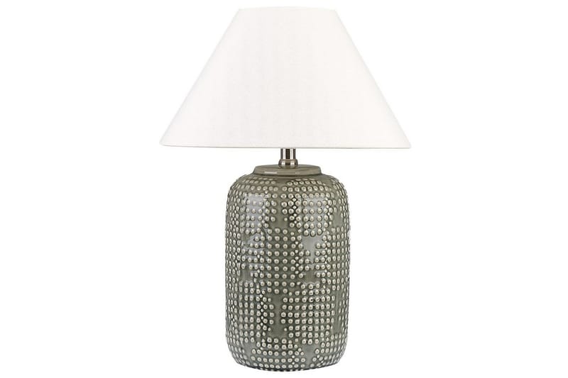 Budelli Bordlampe 47 cm E27 - Mørkegrønn/Hvit - Belysning - Innendørsbelysning & Lamper - Nattlampe - Nattlampe bord