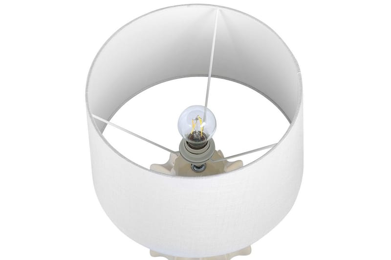 Burgazada Bordlampe 46 cm E27 - Beige/Hvit - Belysning - Innendørsbelysning & Lamper - Nattlampe - Nattlampe bord