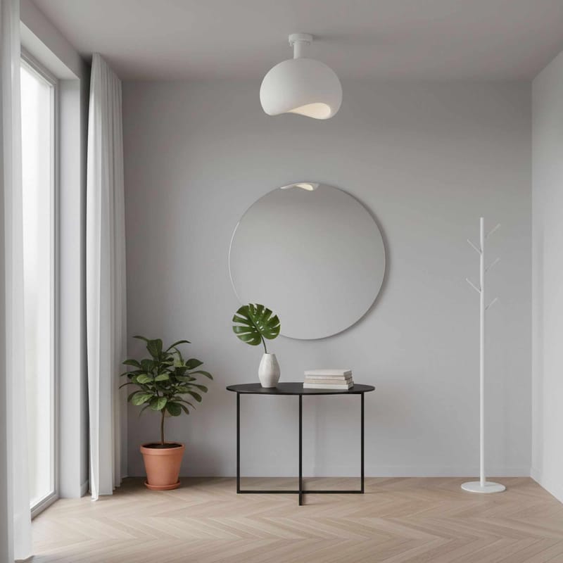 Corlinor bordlampe 34 cm - Hvit - Belysning - Innendørsbelysning & Lamper - Nattlampe - Nattlampe bord