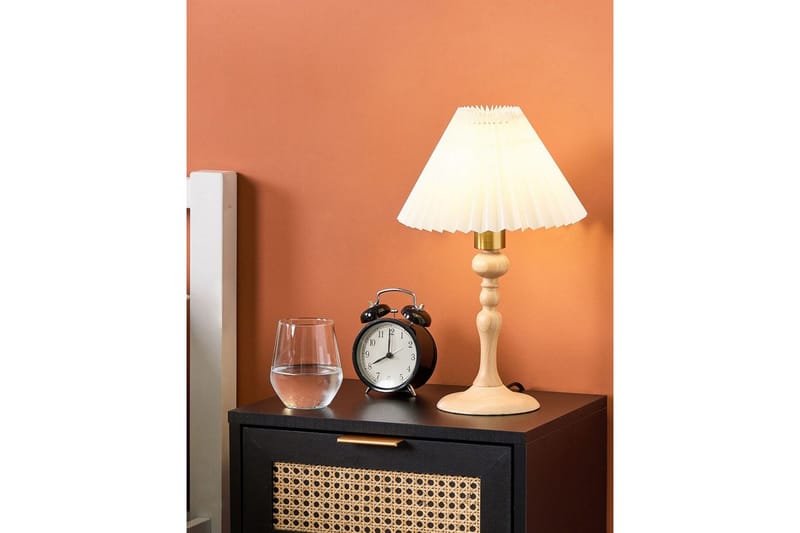 Djerbain Bordlampe 39 cm E14 - Natur/Lyst tre - Belysning - Innendørsbelysning & Lamper - Nattlampe - Nattlampe bord