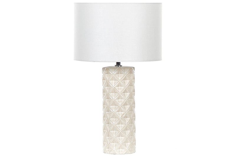 Dragonera Bordlampe 49 cm E27 - Beige/Hvit - Belysning - Innendørsbelysning & Lamper - Nattlampe - Nattlampe bord