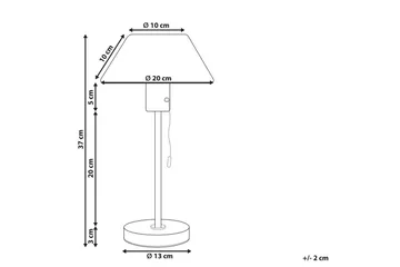 Filfla Bordlampe 37 cm E27 - Messing/Svart - Belysning - Innendørsbelysning & Lamper - Nattlampe - Nattlampe bord