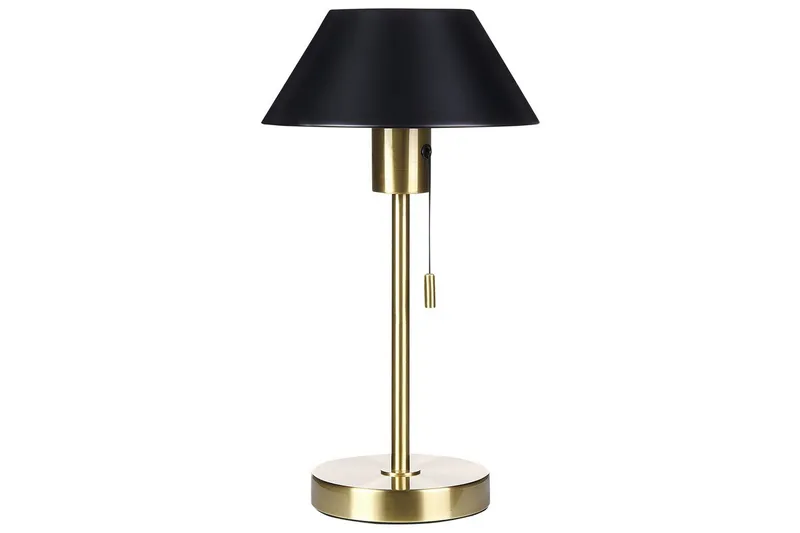 Filfla Bordlampe 37 cm E27, Messing/Svart