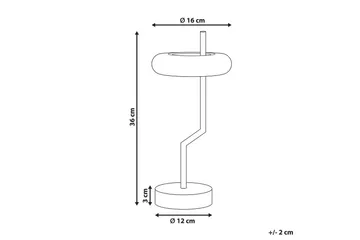 Gabbiani LED Bordlampe 36 cm - Svart/Hvit - Belysning - Innendørsbelysning & Lamper - Nattlampe - Nattlampe bord