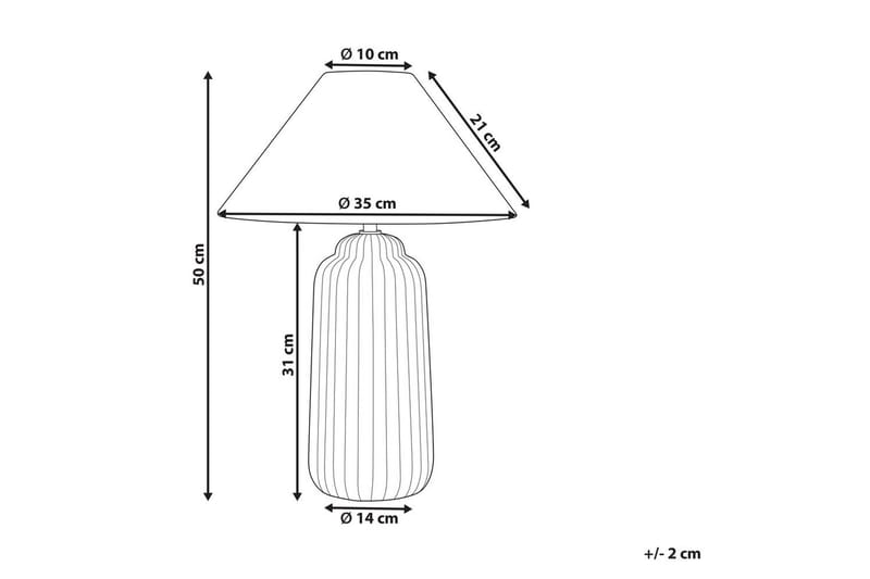 Giulki Bordlampe 50 cm E27 - Sandbeige - Belysning - Innendørsbelysning & Lamper - Nattlampe - Nattlampe bord