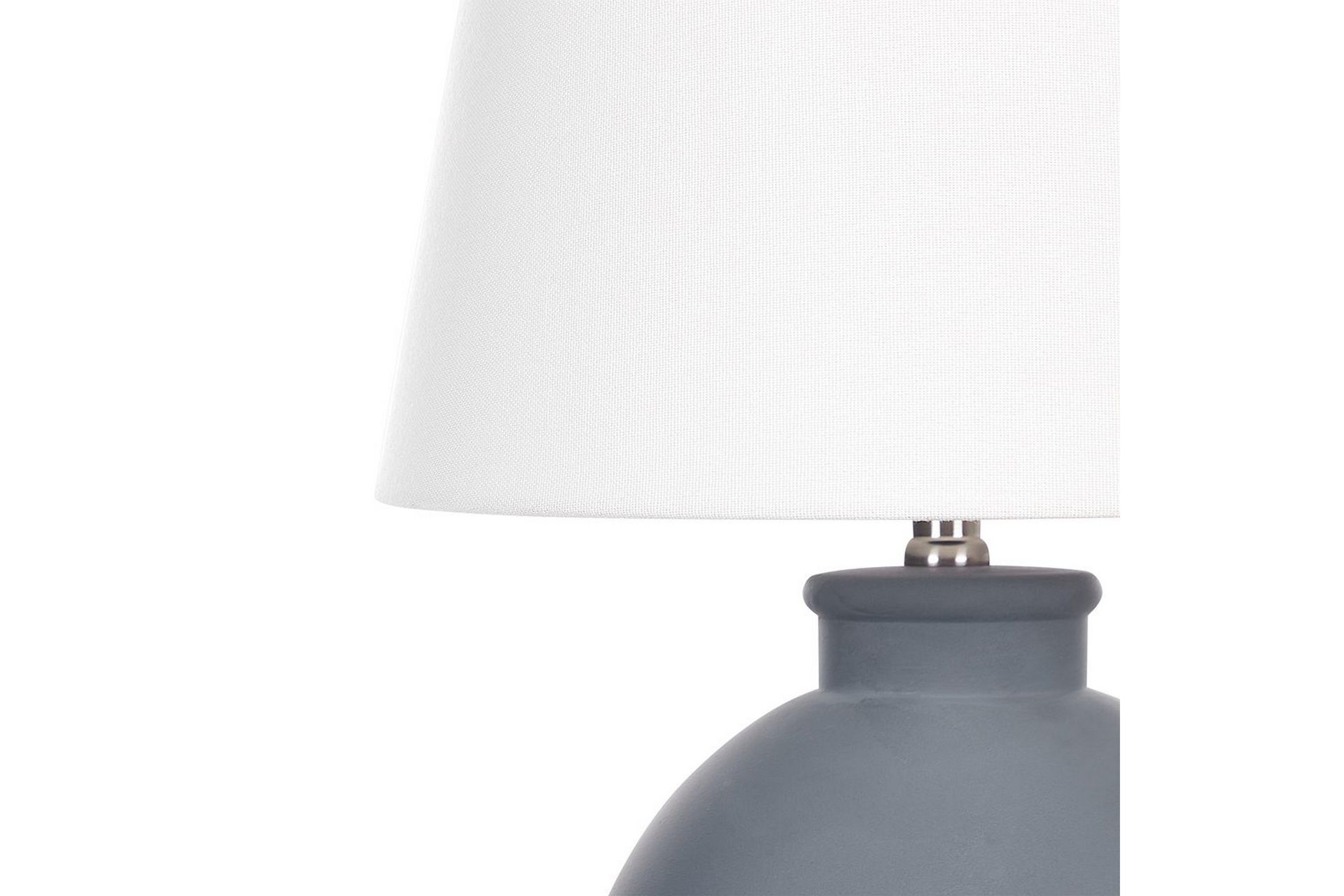 Gyaros Bordlampe 55 cm E27 - Grå/Hvit - Belysning - Innendørsbelysning & Lamper - Nattlampe - Nattlampe bord
