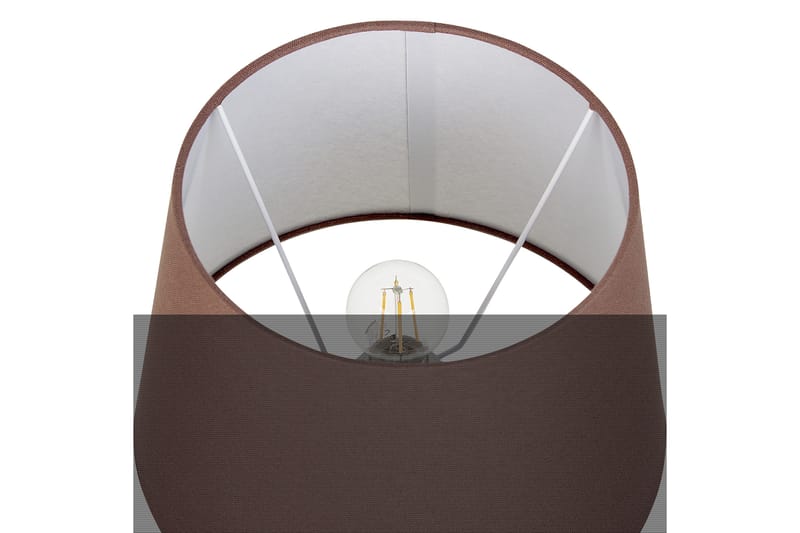 Gyaros Bordlampe 55 cm E27 - Off white/Brun - Belysning - Innendørsbelysning & Lamper - Nattlampe - Nattlampe bord