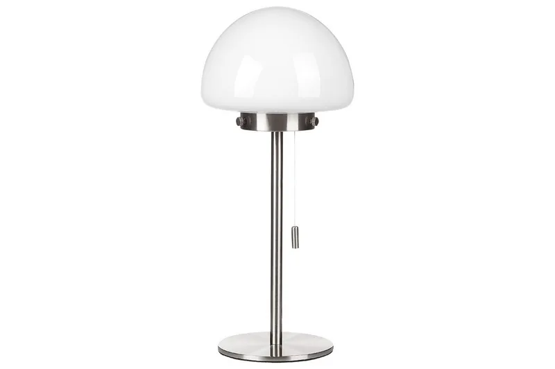 Icaria Bordlampe 39 cm E27, Sølv/Hvit