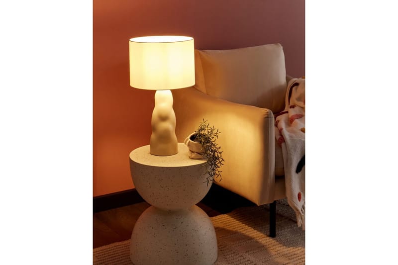 Incantata Bordlampe 51 cm E27 - Beige - Belysning - Innendørsbelysning & Lamper - Nattlampe - Nattlampe bord
