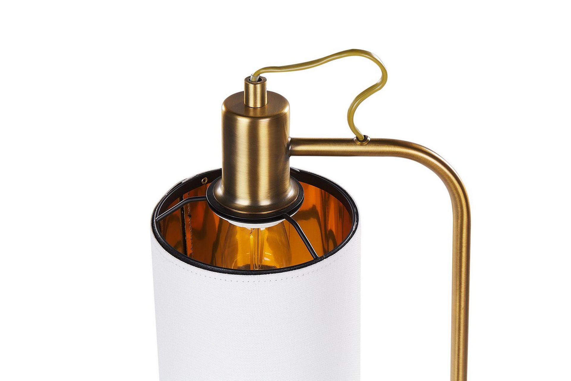 Kallisti Bordlampe 46 cm E27 - Kobber/Hvit - Belysning - Innendørsbelysning & Lamper - Nattlampe - Nattlampe bord