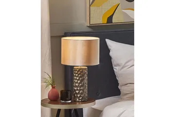 Kamla Bordlampe 50 cm E27 - Grå/Beige - Belysning - Innendørsbelysning & Lamper - Nattlampe - Nattlampe bord