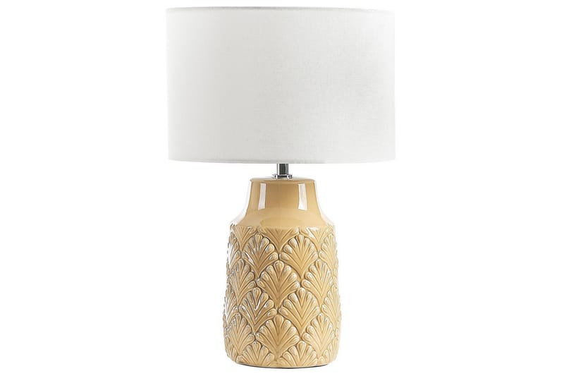 Koronis Bordlampe 43 cm E27 - Beige/Hvit - Belysning - Innendørsbelysning & Lamper - Nattlampe - Nattlampe bord