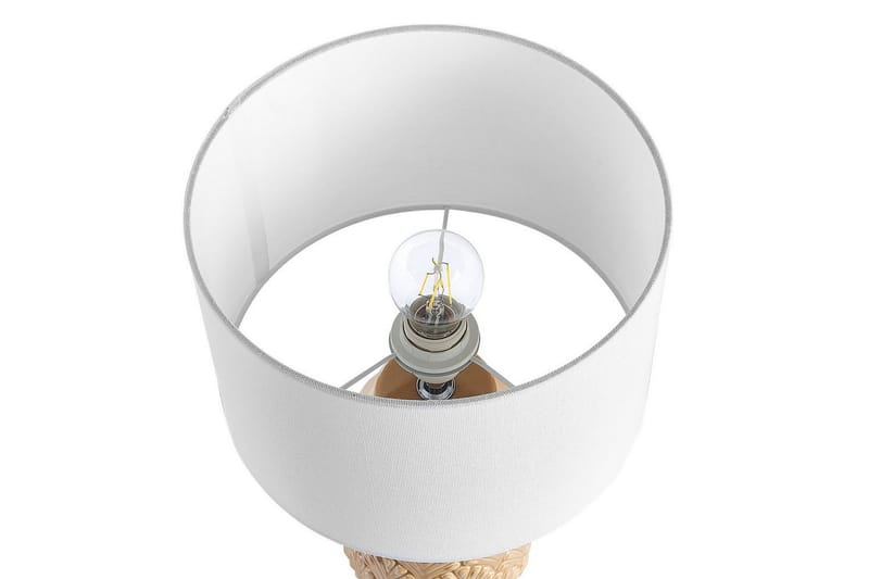 Koronis Bordlampe 43 cm E27 - Beige/Hvit - Belysning - Innendørsbelysning & Lamper - Nattlampe - Nattlampe bord