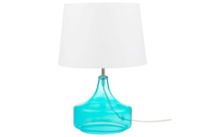 Kosven Bordlampe 42 cm E27 - Akvamarinblå/Hvit - Belysning - Innendørsbelysning & Lamper - Nattlampe - Nattlampe bord