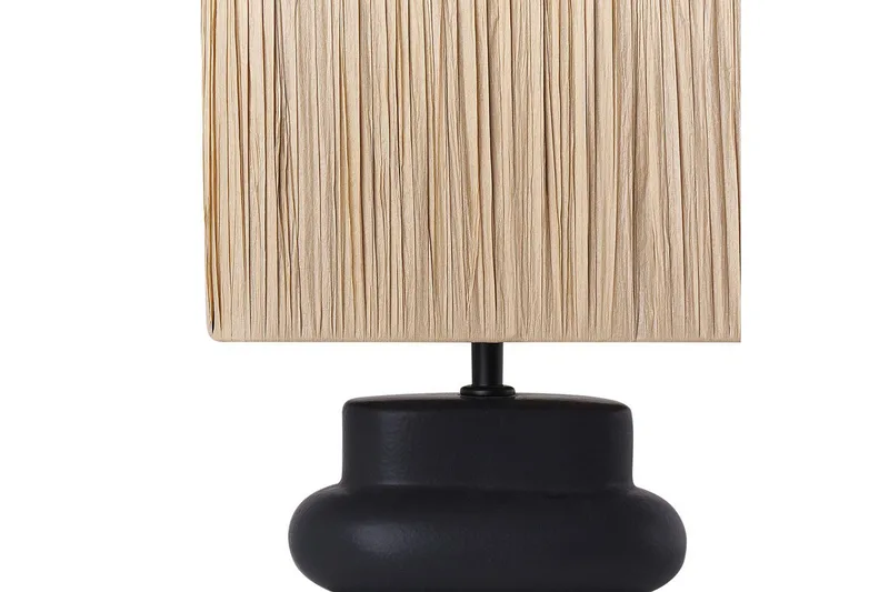 Kulsa Bordlampe 42 cm E27 - Svart/Natur - Belysning - Innendørsbelysning & Lamper - Nattlampe - Nattlampe bord