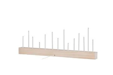 Kungsberget Adventsstake 24 cm - Whitewash - Belysning - Innendørsbelysning & Lamper - Nattlampe - Nattlampe bord