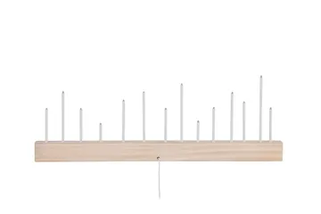 Kungsberget Adventsstake 24 cm - Whitewash - Belysning - Innendørsbelysning & Lamper - Nattlampe - Nattlampe bord