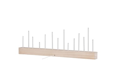 Kungsberget Adventsstake 24 cm - Whitewash - Belysning - Innendørsbelysning & Lamper - Nattlampe - Nattlampe bord