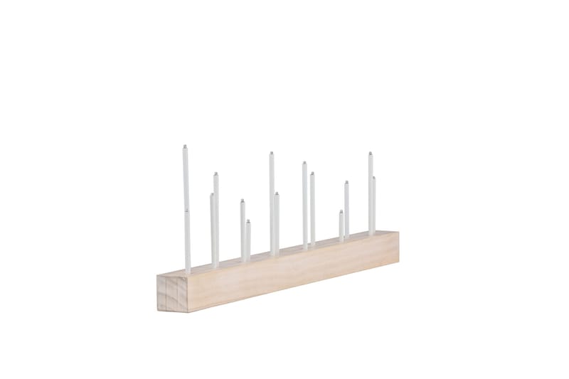 Kungsberget Adventsstake 24 cm - Whitewash - Belysning - Innendørsbelysning & Lamper - Nattlampe - Nattlampe bord