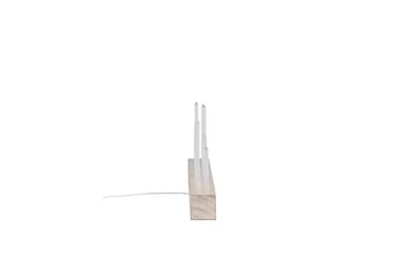 Kungsberget Adventsstake 24 cm - Whitewash - Belysning - Innendørsbelysning & Lamper - Nattlampe - Nattlampe bord